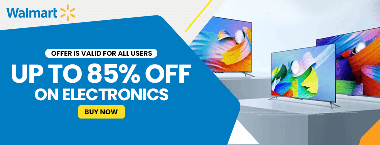 Up to 85% off on electronics
