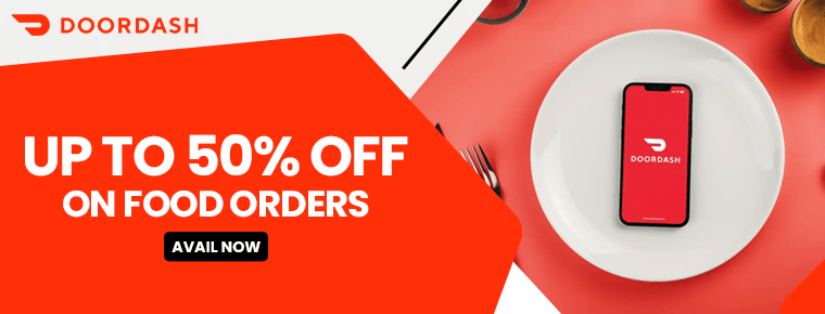 Up to 50% off on food orders