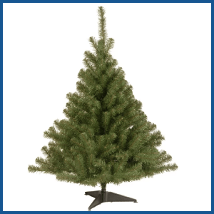 Artificial Mini Christmas Tree, Green, Kincaid Spruce, Includes Stand (4 Feet)