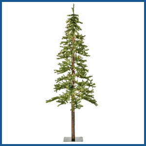 Natural Alpine Artificial Christmas Tree with 657 PVC tips and 250 clear lights