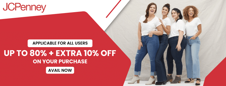 Up to 80% + Extra 10% off on your purchase with JCPenney sale