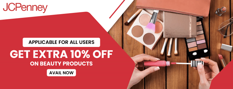 Get extra 10% off on beauty products with JCPenney Coupon