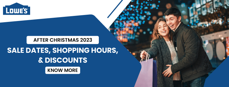 Lowes After Christmas Sale 2023