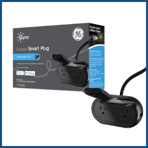 GE  Cync 120-Volt-Volt 2-Outlet Outdoor Smart Plug