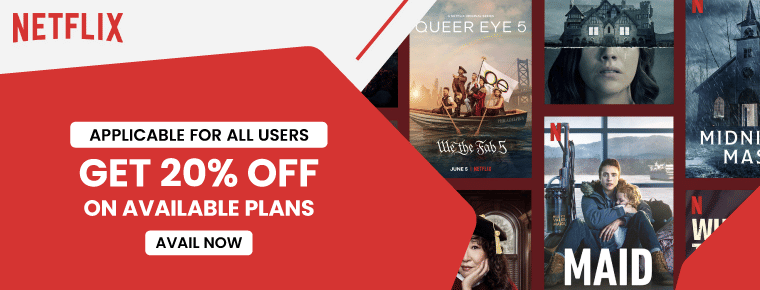 Netflix Coupon Code | Get 20% Off on Available Plans