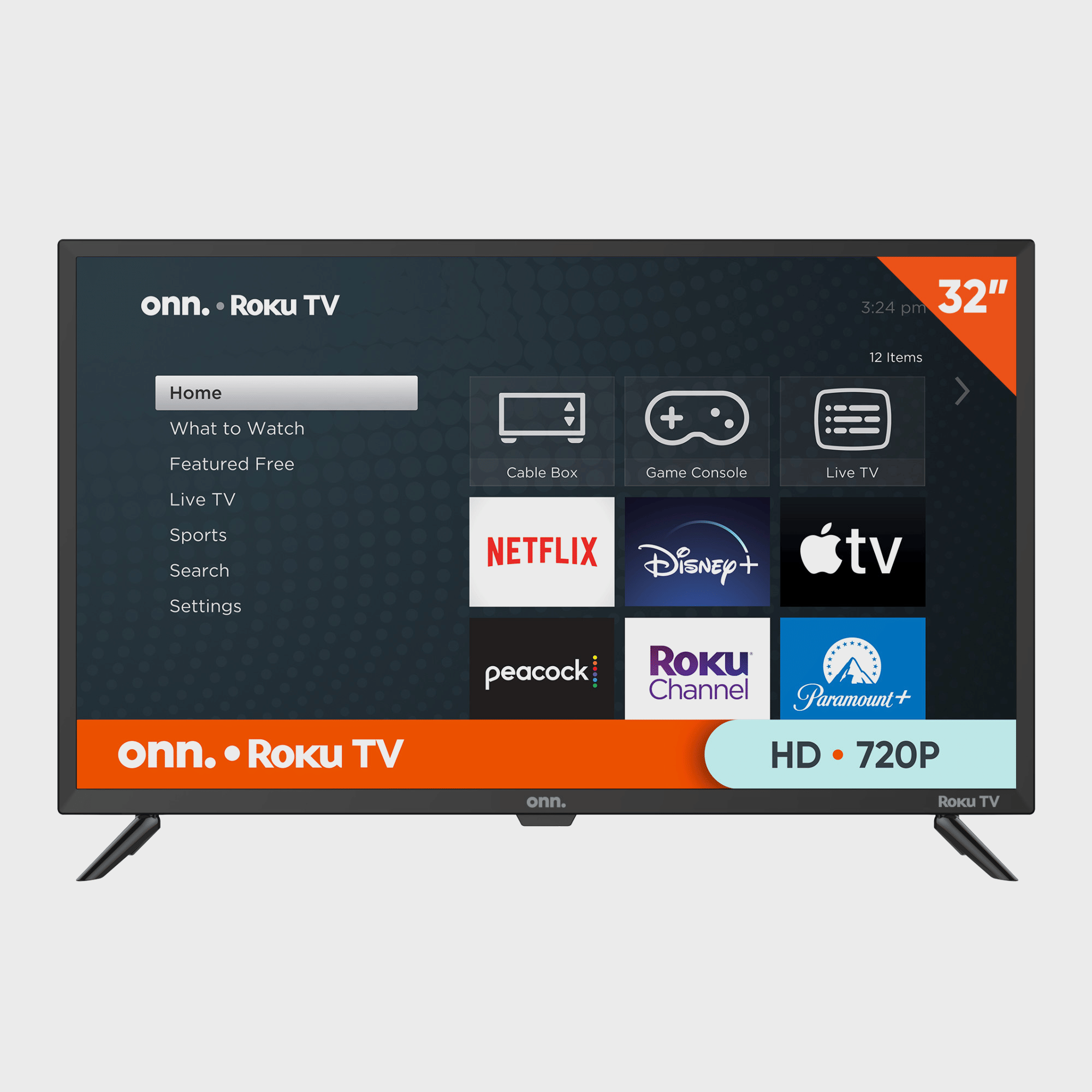 onn. 32” Class HD (720P) LED Roku Smart TV