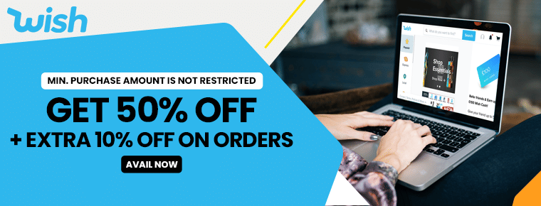 Get 50% off + Extra 10% off on orders
