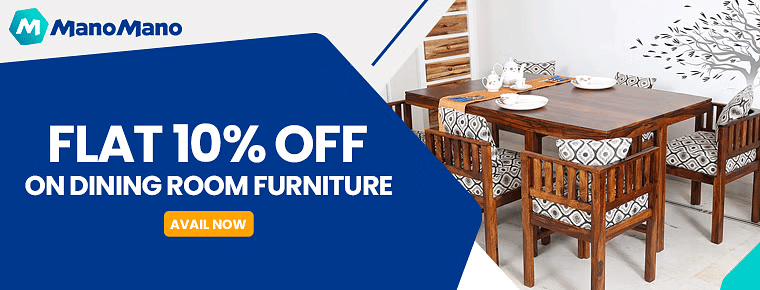 Flat 10% off on dining room furniture