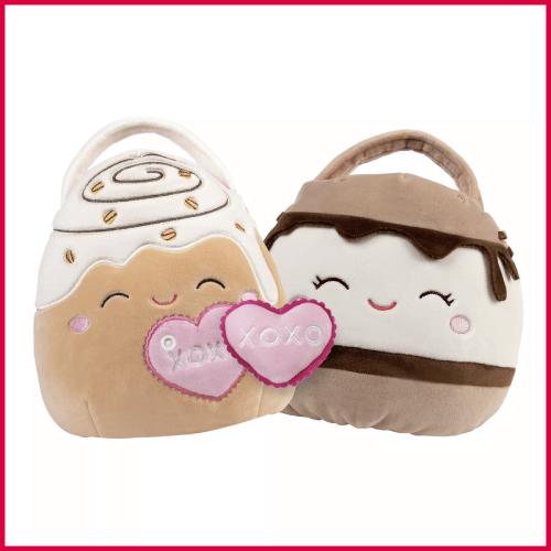 Squishmallows 7" Valentine's Buddy Buckets Chanel & Carmelita