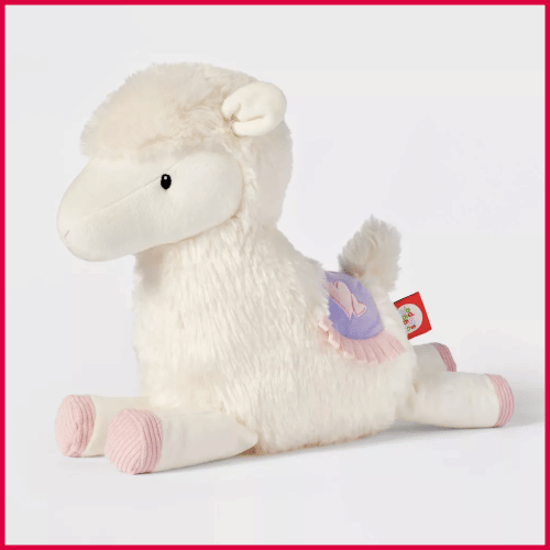 Lama Stuffed Animal With Heart Accent