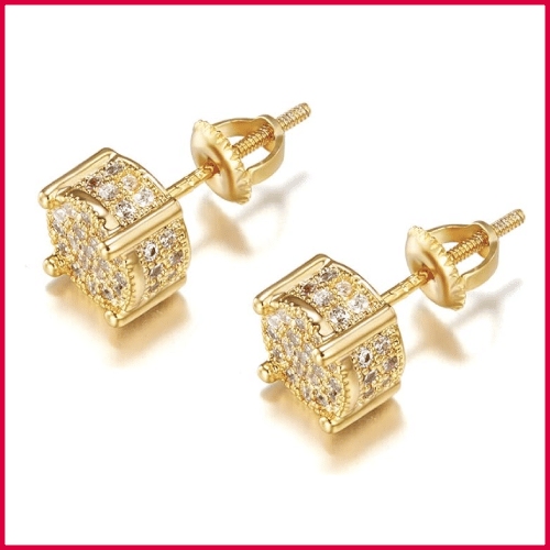 Iced Out Zirconia Earrings