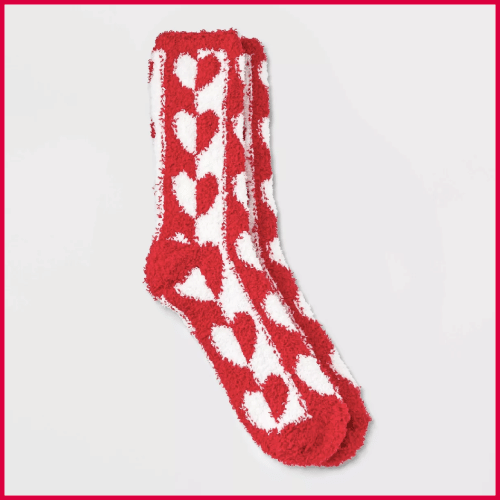 Valentine’s Day Cozy Crew Socks