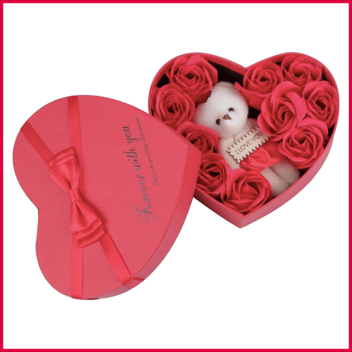 Roses & Bear Gift Box