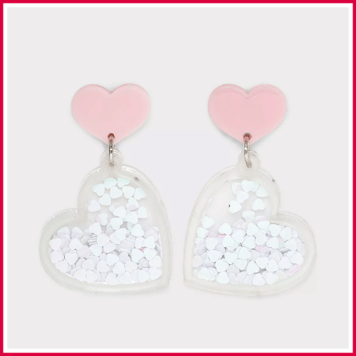 Heart Drop Earrings