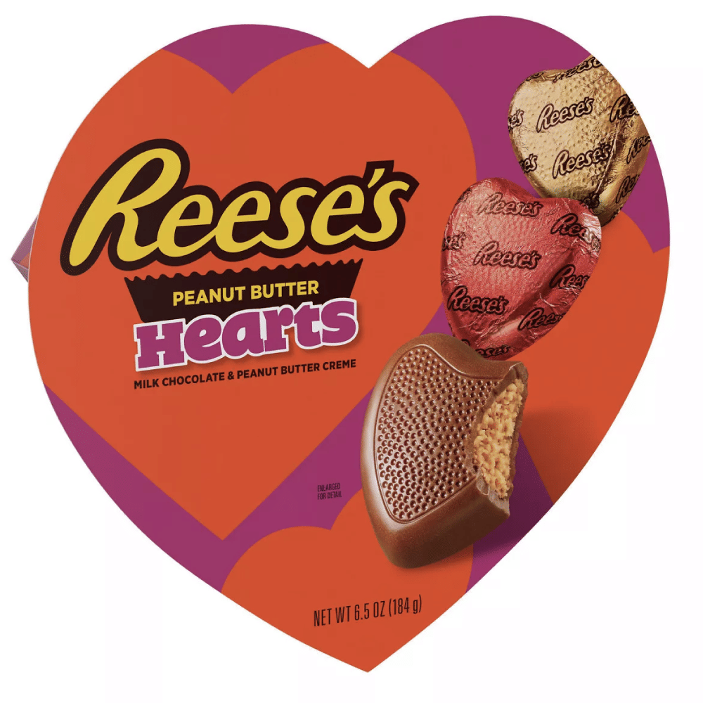 Reese's Valentine's Day Peanut Butter Hearts Candy Gift Box - 6.5oz