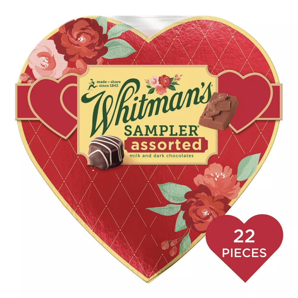 Whitman's Valentine's Assorted Chocolates Sampler Heart - 10.3oz