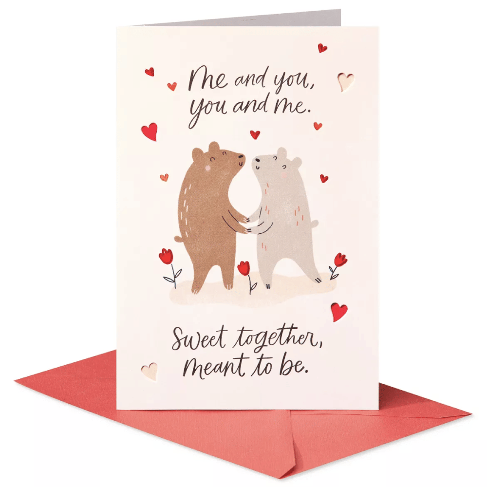 Bear Couple Valentine’s Day Card For Partner