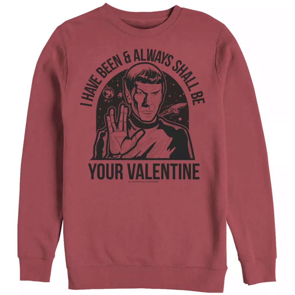 Men's Star Trek Spock Always Shall Be Valentine Sweatshirt