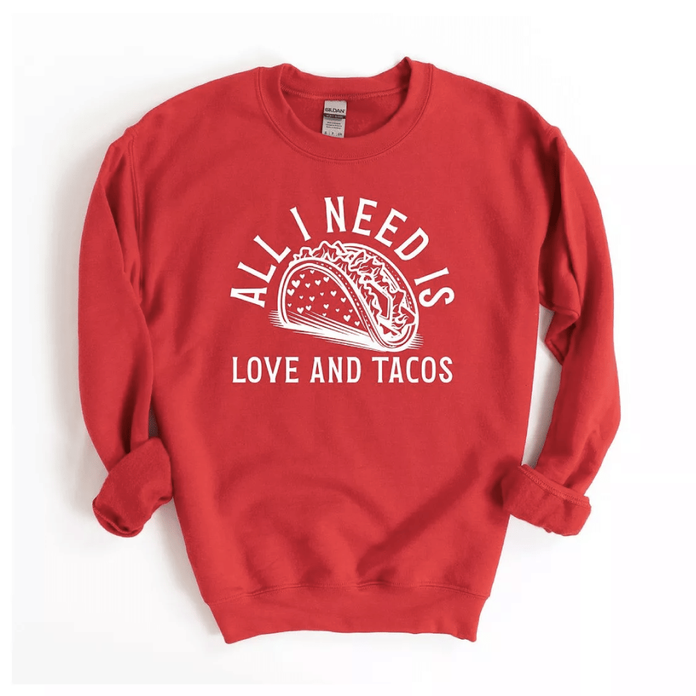 Simply Sage Market Women's Graphic Sweatshirt Valentine Taco