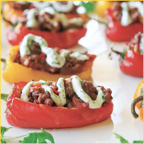 Taco-Stuffed Mini Peppers