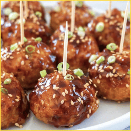 Soy-Glazed Chicken Meatballs