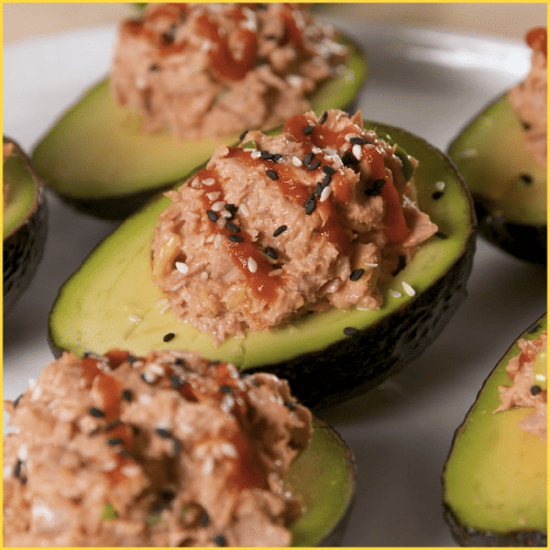 Spicy Tuna Stuffed Avocado
