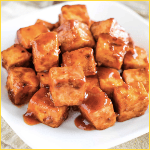 Baked BBQ Tofu Nuggets