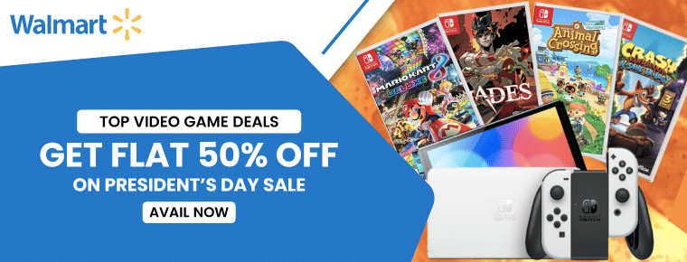 Get flat 50% off on Walmart President's Day sale