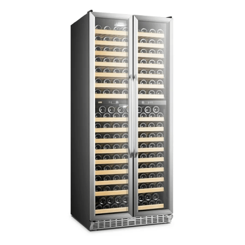 Lanbo 32 inch 287 Bottle Dual Zone Compressor Freestanding Wine Refrigerator