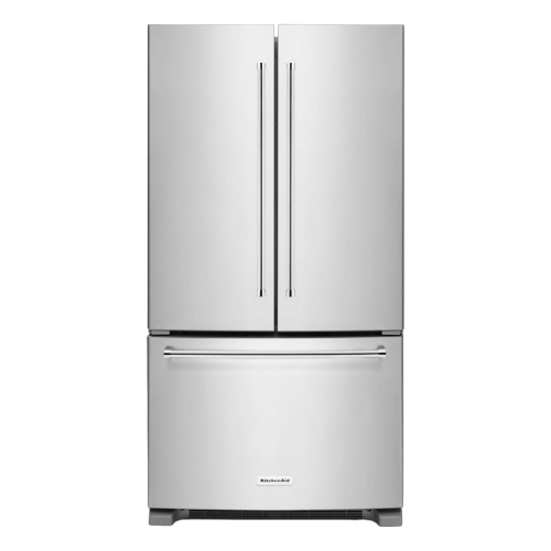 KitchenAid - 20 Cu. Ft. French Door Counter-Depth Refrigerator - Stainless Steel