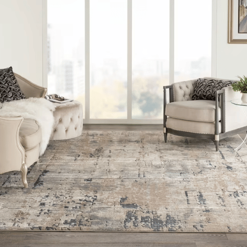 Nourison Concerto 10 X 14 (ft) Beige/Grey Indoor Abstract Area Rug