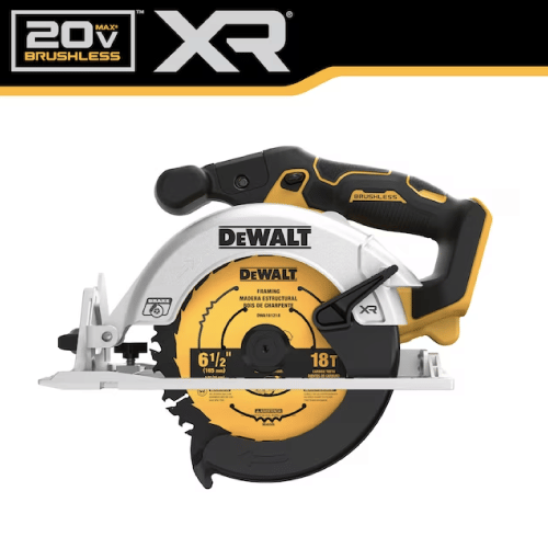 DEWALT 20-volt Max 6-1/2-in Brushless Cordless Circular Saw (Bare Tool)