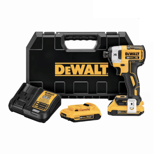 DEWALT XR 20-volt Max Brushless Cordless Impact Driver (2-Batteries Included, Charger Included and Hard Case included)