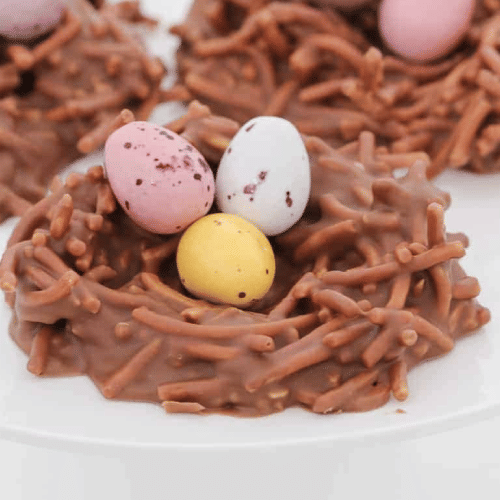 Chocolate Easter Egg Nests