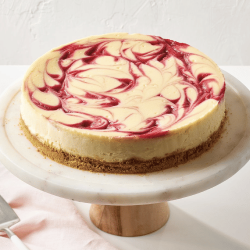Raspberry Swirl Cheesecake