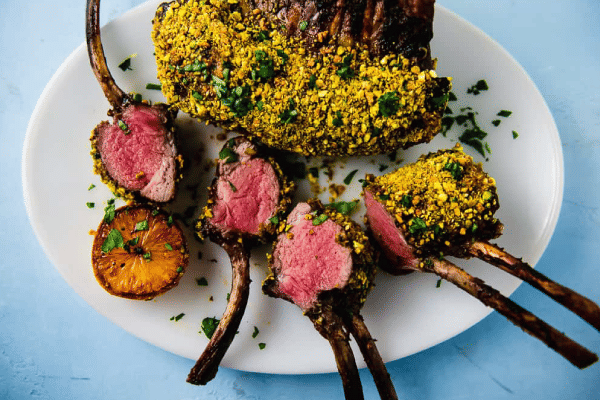 Pistachio-Crusted Rack of Lamb