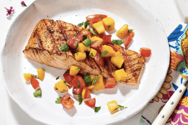 Grilled Salmon with Mango Salsa