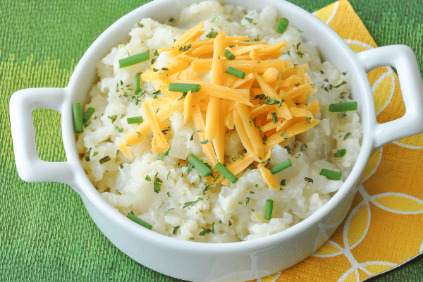 Cauliflower Mash with Caramelized Onions