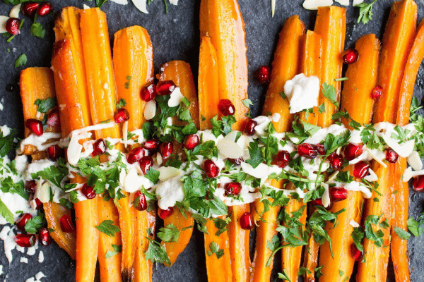 Maple Dijon Glazed Roasted Carrots