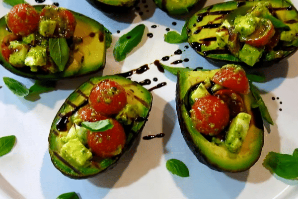 Caprese Stuffed Avocados
