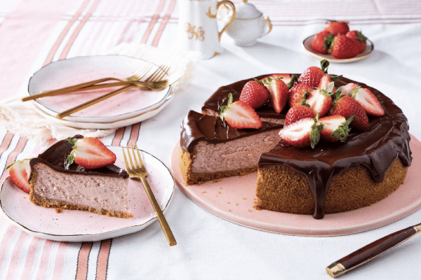 Chocolate Covered Strawberry Cheesecake