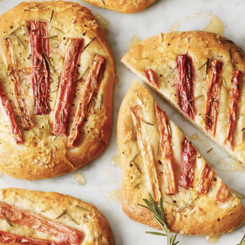 Rhubarb Rosemary Flatbread