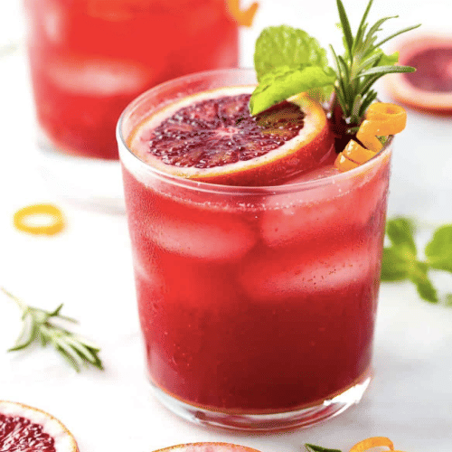 Blood Orange Mocktail Spritzer