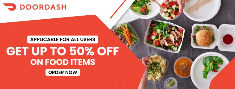 Doordash Sale | Get Up to 50% Off on Food Items
