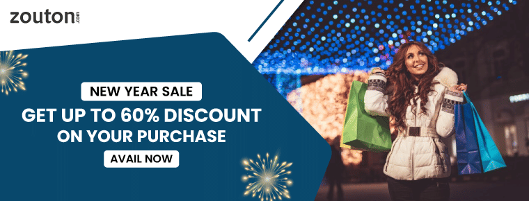 Get up to 60% discount on your purchase with the new year sale