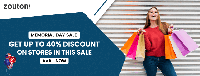 Get up to 40% discount on stores in the Memorial Day Sale