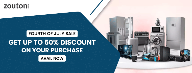 Get up to 50% discount on your purchase with Fourth of July Sale