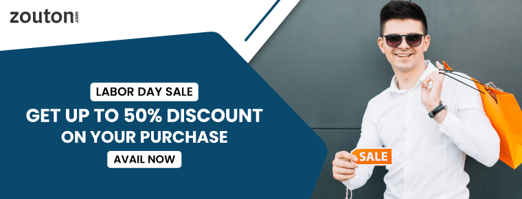 Get up to 50% discount on your purchase on Labor Day Sale