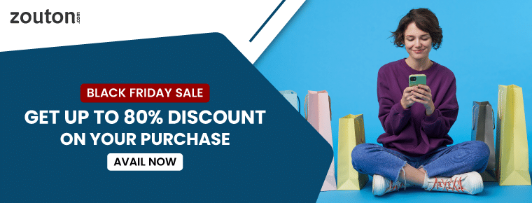 Get up to 80% discount on your purchase with Black Friday Sale
