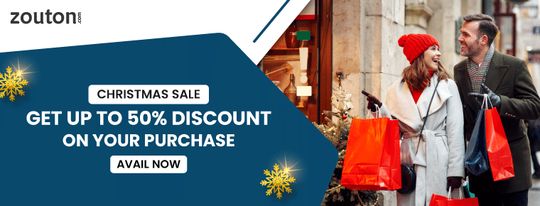Get up to 50% discount on your purchase with Christmas Sale